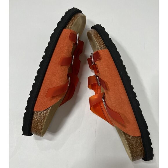 Birkenstock 1774 Florida PVC Slides in VIbrant Orange - Picture 6 of 8